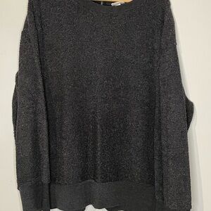 Ava & Viv Women's Dark Gray Crew Neck Sweater